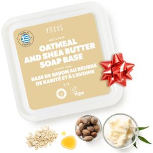 5Lb Oatmeal Soap Base - Bulk Melt and Pour Organic Soap Making Supplies - SLS/SLES Free, No Palm Oil, All Natural - Perfect for DIY Projects, Gentle on Skin, Moisturizing (80 Ounce (Pack of 1))