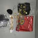 Pirate Costume Women with Off Shoulder Dress Gold Sequin Belt Accessories Halloween Set Costume L