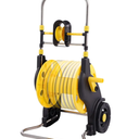Garden Hose Reel Cart Hold 130 FT of 5/8 or 197 FT of 1/2 inch Hose, Metal Water Hose Holder with Wheels for Outside Yard Lawn