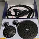 Dual Filtered Handheld Shower Heads Combo, HOPOPRO 15-Mode High Pressure Rainfall Showerheads Combo Set with Filter, for Hard Water, Removes Chlorine, Improves Skin Hair Condition, Matte Black