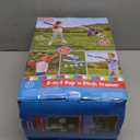 Little Tikes 2-in-1 Pop 'n Pitch Trainer, Outdoor Sports Experience for Boys and Girls Ages 3+