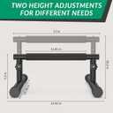 IMAYCC Push Up Bar, Adjustable 7.5" and 10.6" High Parallettes Bars & Dip Bar With Full-Cover Foam Grips, No Wobbling Calisthenics Equipment For Handstand, L-Sit, Gymnastics, Strength Training Home Gym