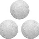 uxcell 3Pcs Decorative Glass Balls 2.36 Inch Orbs Centerpiece Balls Mosaic Glass Ball Sphere for Decor Bowls Vases Dining Table Party, White