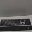 CITLLA Wireless Keyboard, Rechargeable Full Size MultiDevice Bluetooth Keyboard with Wrist Rest, 3Level Backlit, for Computer, Laptop, Tablet, Smartphone, Office,（US Layout）