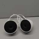 Google Nest Cam Outdoor (Wired, 2nd Gen) - 2 Pack - Security Camera with 2K Video and Gemini, Night Vision, 2-Way Audio - Works with Google Home - 2025 Model - Snow