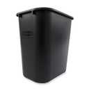 Rubbermaid Commercial Products Resin Wastebasket/Trash Can, 7-Gallon/28-Quart, Black, Plastic, for Bedroom/Bathroom/Office, Fits Under Desk/Sink/Cabinet