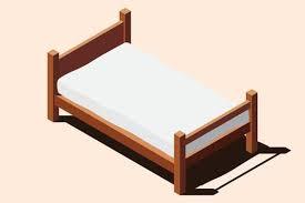 Wooden Bedframe Dark Walnut Colour Unknown Size