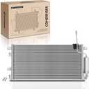 A-Premium Air Conditioning A/C Condenser Compatible with Ford Focus 2008 2009 2010 2011, 2.0L, Manual Transmission