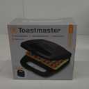 Toastmaster Maxi-Matic Electric Nonstick Belgian Waffle Iron Snack Maker Machine, Breakfast, Sandwiches