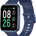 Smart Watch, Fitness Tracker Watch with Heart Rate Monitor, Sleep Tracker, 45mm Fitness Watch IP68 Waterproof Smartwatch for Women Men Step Counter Pedometer for iOS and Android Phones