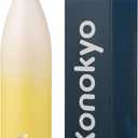 Konokyo Insulated Water Bottles, 25 oz Double Wall Stainless Steel Vacumm Metal Flask for Sports Travel, Lemon