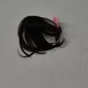 Clip in Bangs 100% Real Human Hair Extensions Wispy Brown Black Fake Bangs Hair Clip on bangs for women Fringe with Temples Hairpieces Faux Bangs for Daily Wear