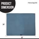 Frigidaire Grant Polyester Dish Drying Mat,Kitchen Counter, Machine Washable,Polyurethane Interior, 18in W x 24in L-Denim
