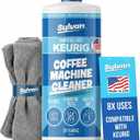 Sylvan Hills Descaling Solution Compatible with Keurig | Free Cleaning Cloth | 12 Month Supply | Made in the USA | Descaler for all Keurig Machines | 32 Oz | Coffee Machine Cleaner for Coffee Makers
