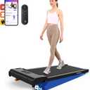 Lichico Walking Pad Under Desk TreadmillPortable Small Treadmills for Home and OfficeSuper Quiet Brushless Motorized Walking Jogging Running Machine with Remote Control (Iron Black)
