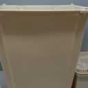Rubbermaid Commercial Products Profile Wall Mount Trash/Garbage Can/Bin, 15 GAL, for Corridors/Washrooms/Schools/Kitchens, Beige