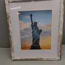 SESEAT 16x20 Picture Frames Distressed White, Display Pictures 11x14 with Mat or 16x20 without Mat, Photo Frames Wall Gallery, 1 Pack