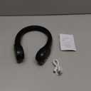 FrSara Neck Fan, Bladeless Neck Fan,Upgraded 5200mAh,Long Endurance,Upgraded air volume,Easier to Use,360 Cooling,No Hair Twisting,Non-Slip Material,Rechargeable,3-Speed (Bronze Black)