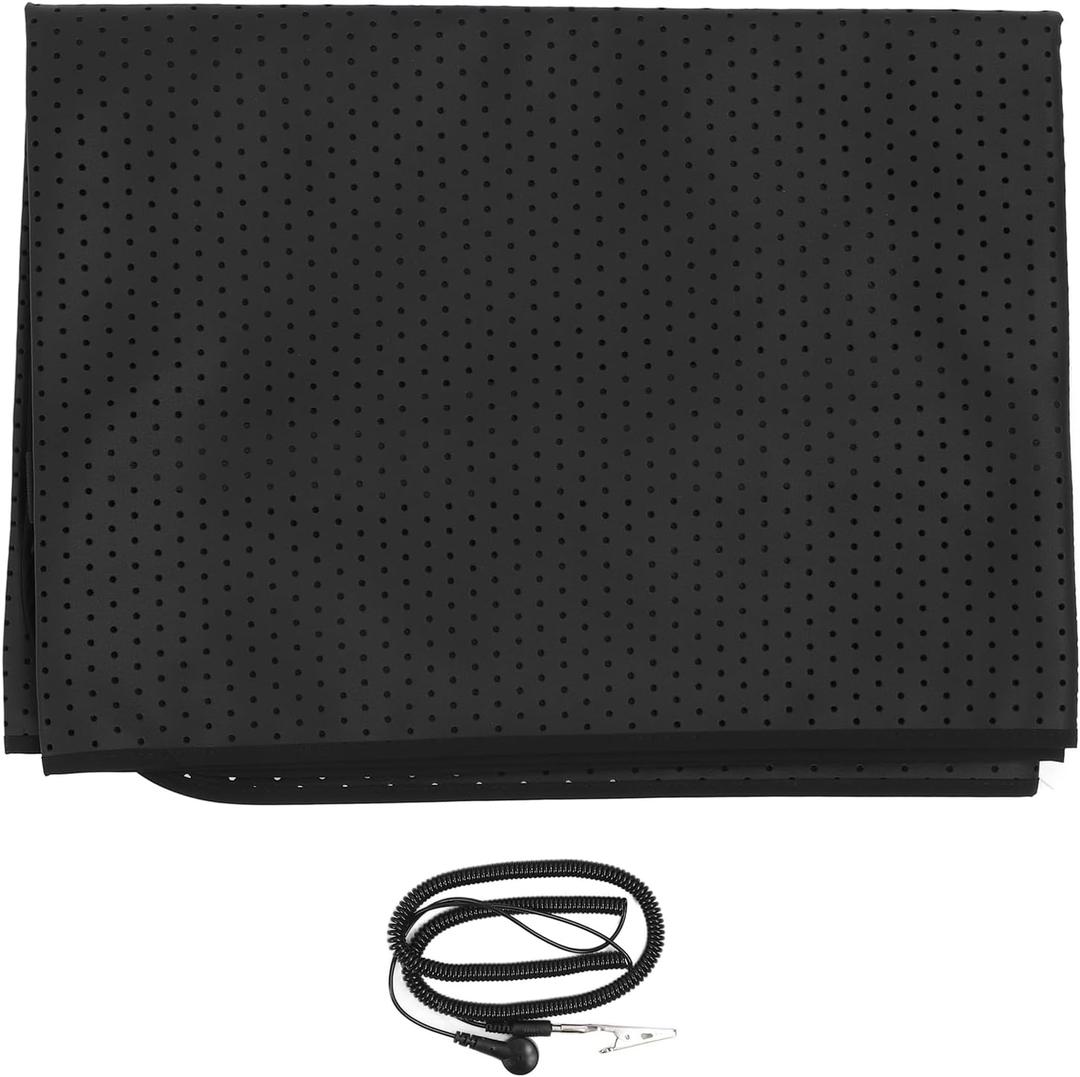 26.8 x 70.9in Earthing Mat, Grounding Pad for Sleeping, Anxiety Relief, PU Leather Material, to Use with Grounding Wire, Reduces Static Electricity, Adds
