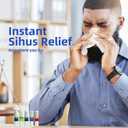 Herb Island 2-in-1 Nasal Stick Inhaler & Essential Oil Topical Rub, Refreshing Nose Inhaler Stick, VapoInhaler Wake Up Stick for Focus & Clear Breathing 5 Pack