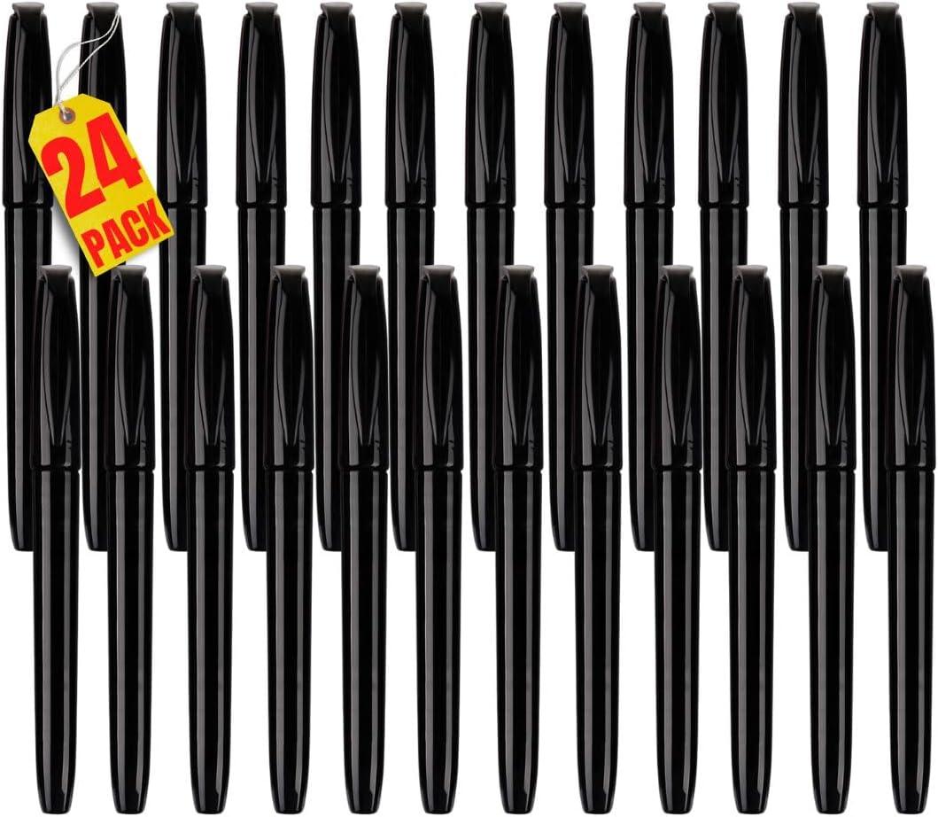 Always23 Fine point Permanent Marker, Fine Tip, Permanent Markers Black, Permanent Markers, 24 Pack