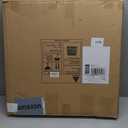 PEMAR Extra Large 20" Square Mother of Pearl Ottoman Tray with Insert Handles, Oversized Decorative Luxury Wooden Serving Tray for Food, Coffee Table, Breakfast in Bed (White Cream)