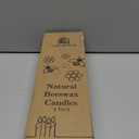 Beeswax Taper Candles 6 Pack, Red Beeswax Candlesticks, 9" Long Candles for Christmas, Dripless & Unscented, 4 Hour Burn Time, Red