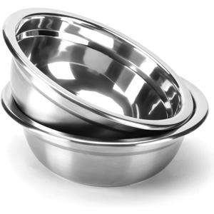 COMESOON 2 Pack 7.2" Stainless Steel Dog Bowls 50oz Thickened Durable Replacement Dog Food Bowls for Food and Water, Fit for COMESOON Bowl Stand DB-B01/DB-B03