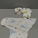 Newwiee 4 Pcs Preemie Baby Swaddle Wrap Adjustable Cotton Preemie Swaddle Blanket for Newborn Boys Girls(Pink Heart,Fit for Preemies)