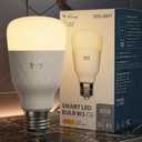 YEELIGHT Smart Light Bulbs, Warm White Dimmable LED Light Bulb 60W Equivalent, 900LM, E26, 2700K, Timing Function, WiFi & Bluetooth LED Bulbs, APP Control Work with Alexa and Google Assistant, 1 Pack