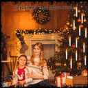 Floating Candles with Wand Remote,Halloween Decor 12PCS Flickering Flameless with 60PCS Bat Wall Stickers,LED Magic Hanging Candles for Christmas Indoor Outdoor Birthday Party Decorations