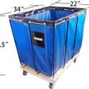 Basket Trucks,Service Carts Blue 8 Bushel Knock Down Truck,Carts, 10.0 cu. ft, 400 lb, 34" L X 22" W X 30.5" H Capacity