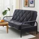 Jamdok 6" Full Size Pillow Top Futon Mattress Replacement(Frame Not Included), Gel Memory Foam, Removable Cover(71X52X6)