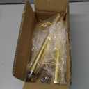 8 Inch Furniture Legs Gold Coffee Table Feet, Mid-Century Metal Furniture Leg for Sofa Cabinet Ottoman, Set of 4 Side Mounted Style Home DIY Replacement Feet