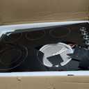 30 Inch Built-in Electric Cooktop with Expandable Triple Ring Burners, 5 Burner 9000W Ceramic Stove Top - Easy Knob Controls & Residual Heat Indicator (220-240V Hardwired)