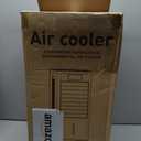 Portable Evaporative Air Cooler, Quiet Windowless Swamp Cooler with 4 Ice Packs, 2 Gallon Water Tank, Remote Control, 4 Modes & 3 Speeds, Oscillating Cooling Fan for Bedroom, Living Room and Office, 22'*12'*11'