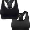 BAOMOSI Women's Seamless Racerback Sports Bra High Impact Support Yoga Gym Workout Fitness, Size: L