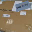 Foldable Lap Desk, Laptop Bed Desk, Portable Lap Table, Laptop Bed Table with Cup Holder & Tablet Slot & Lifting Handle for Working Writing Drawing & Eating - Gray Wood