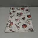 Vnaaem White Christmas Wrapping Paper Red Stripe Snowy Scene House Holiday Style Gift Wrap Paper Bulk for Winter Xmas Birthday Party - 20 X 28 Inches 8 Folded Sheets