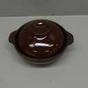 Cabilock Japanese Donabe Clay Pot with Lid, 6.5 Inch Terracotta Ceramic Casserole for Stovetop & Oven, Traditional Earthenware for Cooking Rice, Soup, Stew and Meat