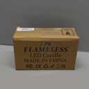 CANDLE IDEA 3PCS Battery Operated Real Wax Pillar Candles with Charming Deer,Moose, Bear Decals,Flameless Flickering LED Candles with Hemp Rope and 6H Timer,Rustic Home Decor for Christmas (D3 x H6)