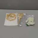 9 Pcs Mi Primera Comunion Cake Topper Gold Cross and Dried Flower Decor Set First Holy Communion Baptism Cake Pick Religious God Bless Baptism Cake Decoration for Celebration Milestones Decor