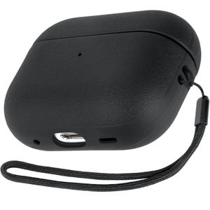 JIELIELE for AirPods Pro 3 Case, Leather Texture Cover Compatible with Airpods Pro 3rd/2nd/1st Generation(2025/2023/2022/2019)Full Body Protective Case, Wireless Charging and Front LED Visible (Black)