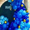 Bezente Light Blue Balloons Latex Party Balloons - 100 Pack 12 inch Round Helium Doubled Balloons for Birthday Graduation Baby Shower Wedding Party Decorations