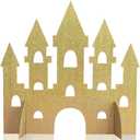 amscan Glitter Princess Castle Centerpiece - 14", Gold, 1 Pc
