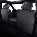 YIERTAI Dodge RAM Seat Covers Fit for 2009-2025 2026 1500HD 2010-2026 2500/3500HD Truck Full Set Crew Double Cab Quad Cab Waterproof Faux Leather Seat Covers(5 PCS Full Set/Black)