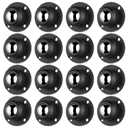 Dimeho 16 Pack Self Adhesive Caster Wheels, 360 Rotating Metal Universal Mini Low Profile Swivel Wheels 1 Inch Small Appliance Rollers Wheels for Furniture Storage Box Can