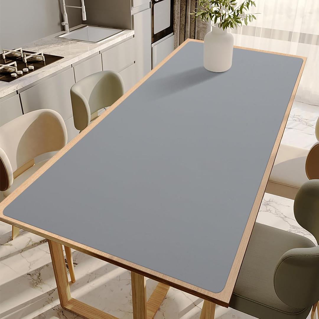 Large Silicone Mat, 24"x80" Heat Resistant Mats for Countertop, Dark Gray