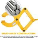 Pallet Puller,3T/6600 LBS Capacity Pallet Jack Puller,Heavy Duty Single Scissor Clamp for Forklift Chain,Pulling Pallets,6.7 Inch Jaw Opening