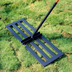 Lawn Leveling Rake, 30''x10'' Leveling Rake, 78 inch Handle Length, Stainless Steel, Adjustable Handle for Backyard, Garden, Golf Course, Farm  Pasture, Professional Lawn Care Tool